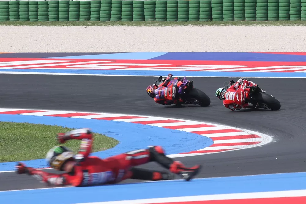 Francesco Bagnaia, Ducati Team crash