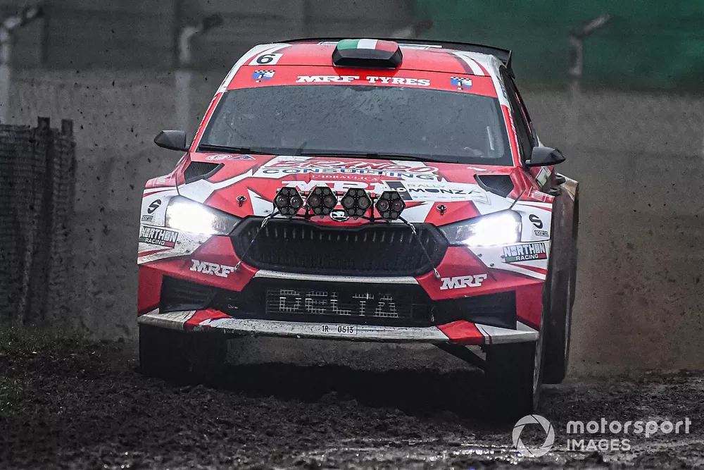 Andrea Mabellini, Virginia Lenzi, Team MRF Tyres, Skoda Fabia Rally2 Evo