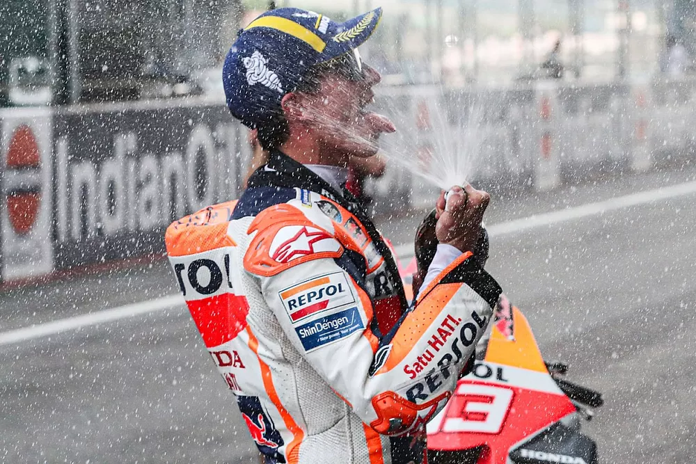Tercer lugar carrera sprint Marc M&aacute;rquez, Repsol Honda Team
