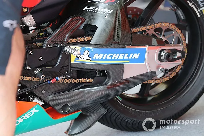 Le bras oscillant de la moto de Pol Espargaro, Red Bull KTM Factory Racing KTM
