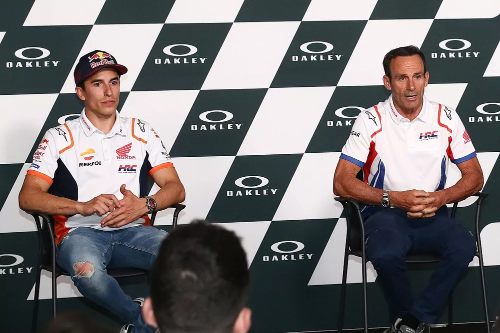 Marc Márquez, equipo Repsol Honda, Alberto Puig, director del equipo Repsol Honda