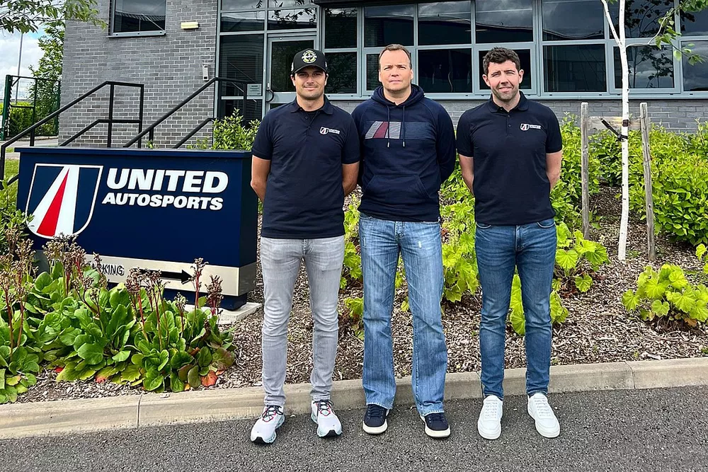 Nelson Piquet Jnr., Daniel Schneider en Andy Meyrick, United Autosports