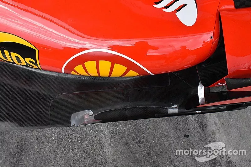 Ferrari SF70H floor detail