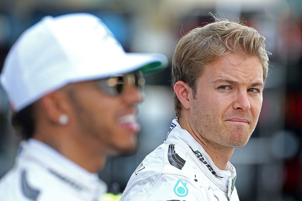 Nico Rosberg, Mercedes AMG F1 y Lewis Hamilton, Mercedes AMG F1