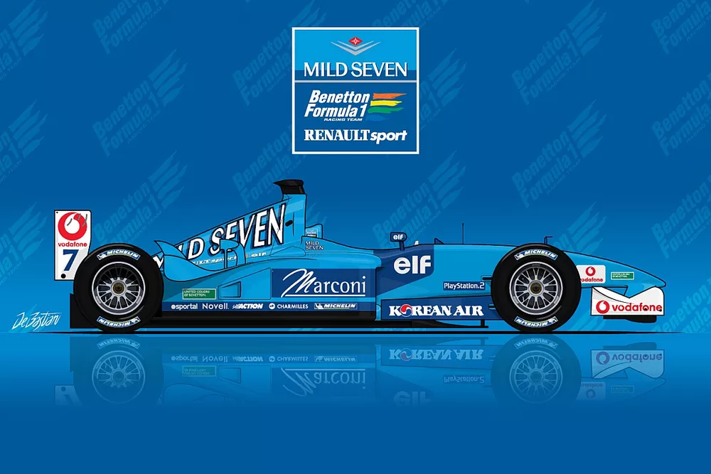 Les Petites Renault - Benetton Renault B201 Button 2001