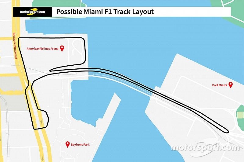 Miami F1 track layout project