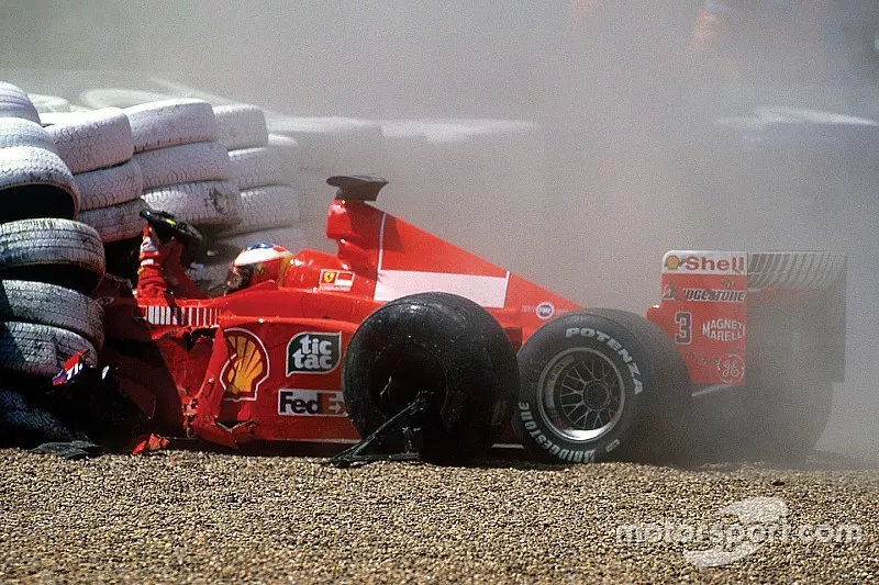 Michael Schumacher, Ferrari, crash