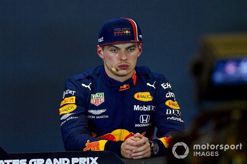 Max Verstappen, Red Bull Racing, en la conferencia de prensa post calificación