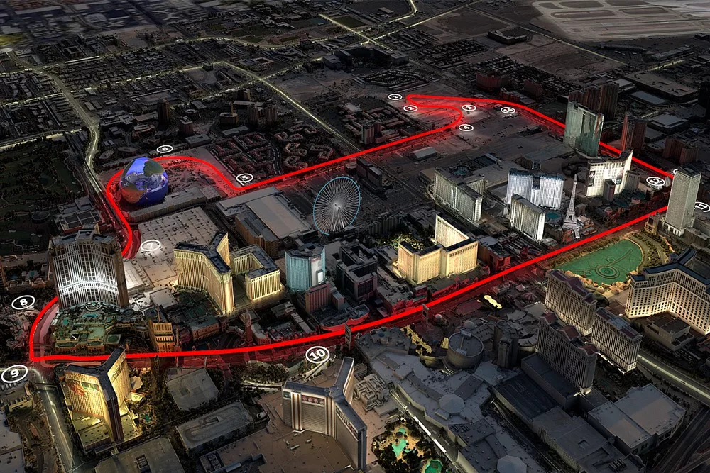 La pista di Las Vegas
