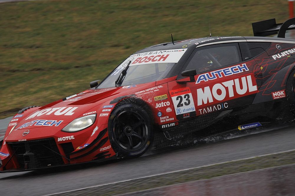 MOTUL AUTECH Z スーパーGT2023 岡山開幕戦winner 雷鳴轟く開幕戦。23号車NISMOが優勝で、日産Zが1-2。GT300は18号車