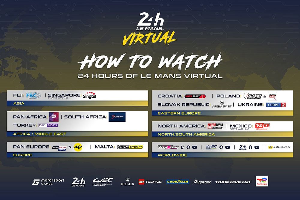 24 Hours of Le Mans Virtual to be broadcast digitally around the world