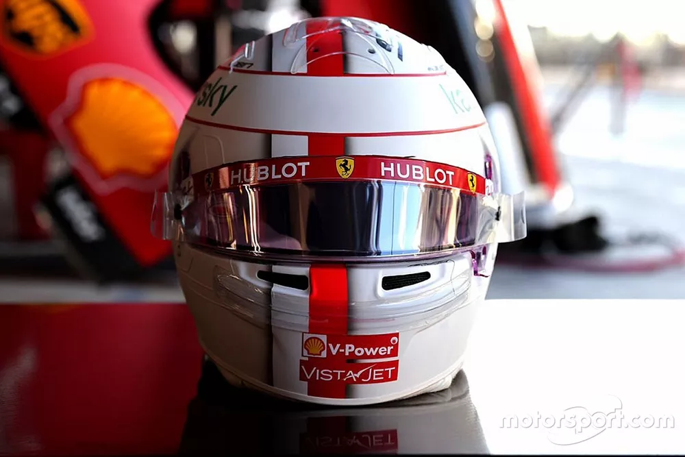 Casco de Charles Leclerc, Ferrari