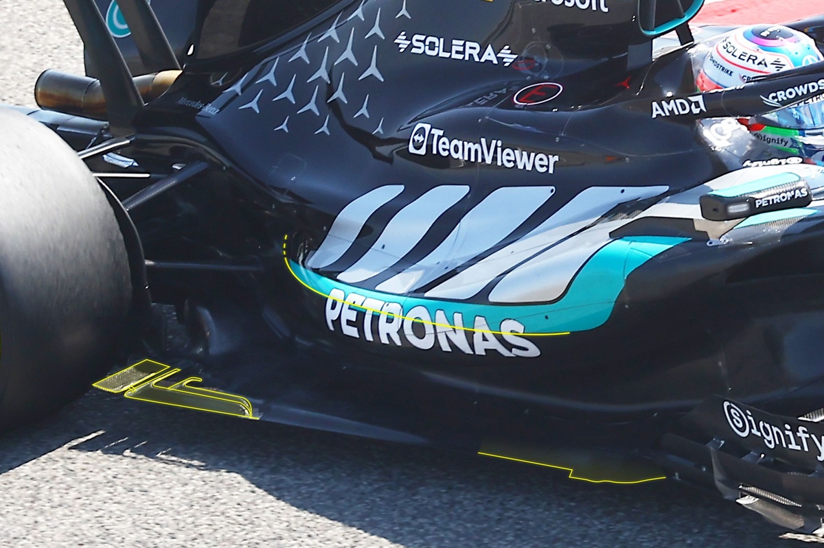 F1 | Mercedes, profonda evoluzione per la W17: quante novità su pance, fondo e diffusore