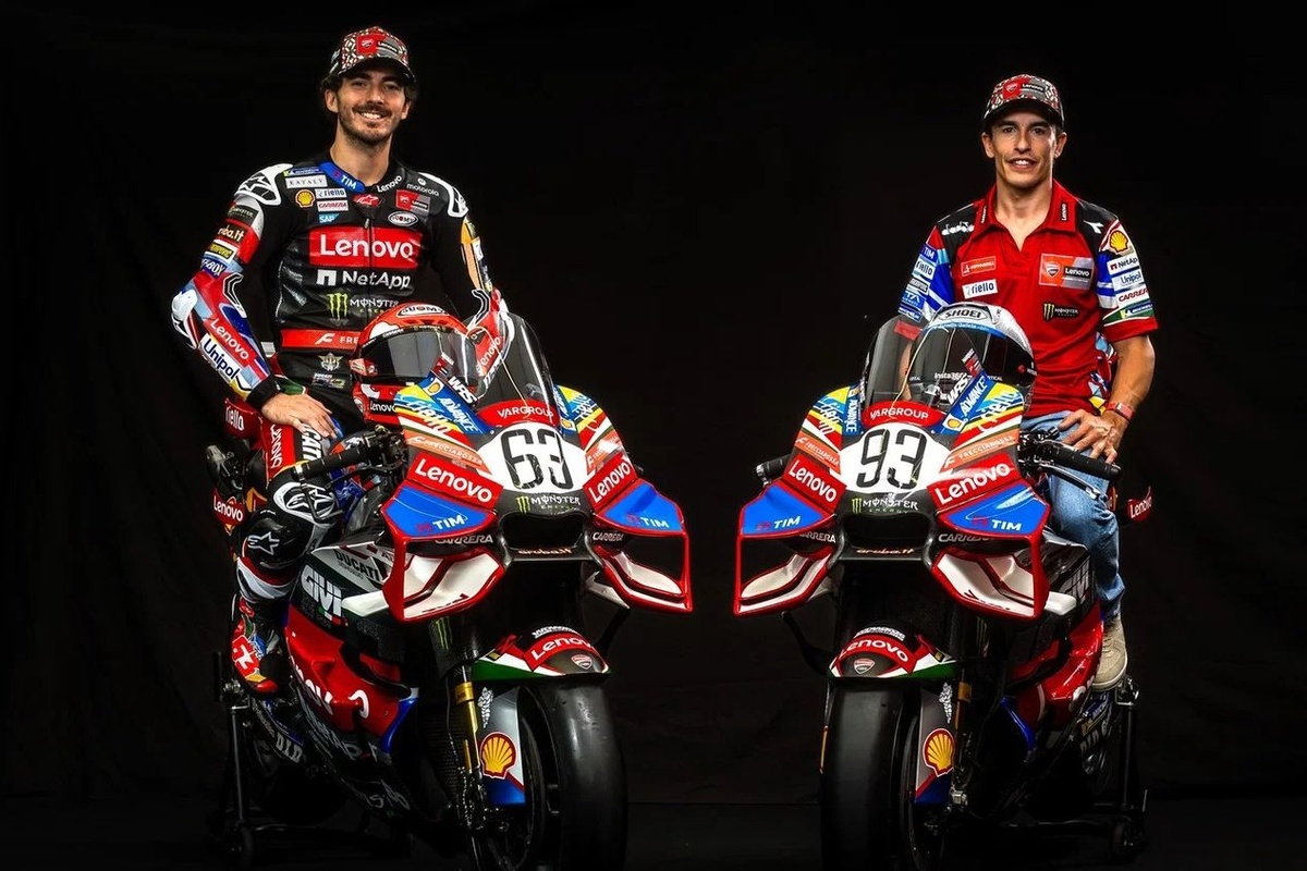 Ducati'den 100. yıla özel tasarım: Marquez ve Bagnaia yeni renklerle piste çıkacak