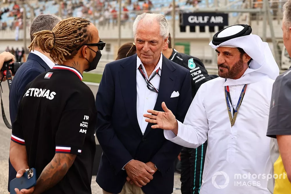 Lewis Hamilton, Mercedes-AMG, Mohammed bin Sulayem, President, FIA