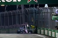 Problemas de motor y dirección obligaron al retiro de Pérez