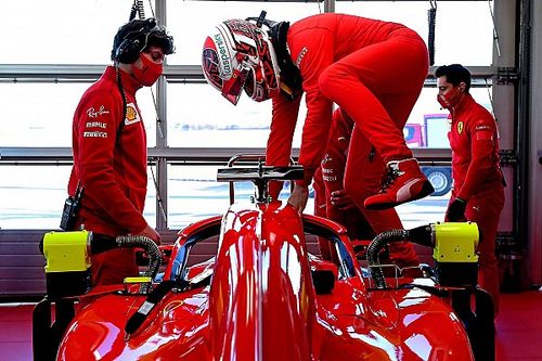 Fotos: el regreso de Leclerc al volante del Ferrari