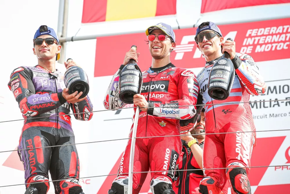 Jorge Martin, Pramac Racing, Enea Bastianini, Ducati Team, Marc Marquez, Gresini Racing