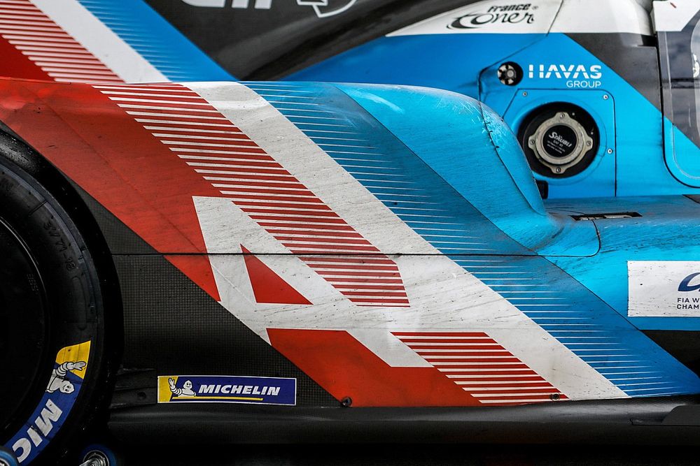 #36 Alpine Elf Matmut Alpine A480 - Gibson Hypercar, livery detail