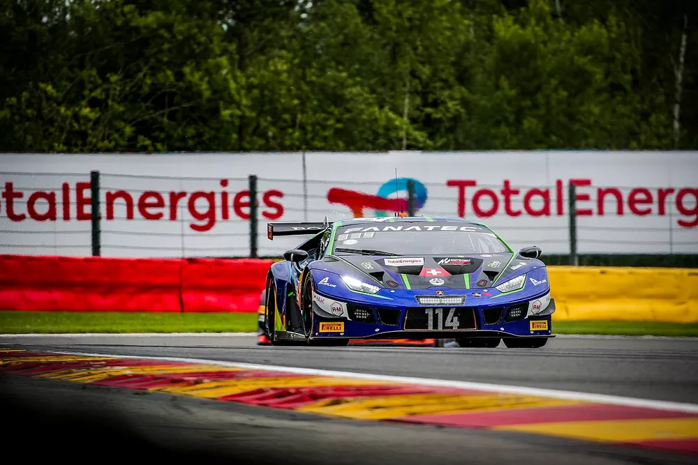 #114 Emil Frey Racing Lamborghini Huracan GT3 Evo: Arthur Rougier, Konsta Lappalainen, Jack Aitken