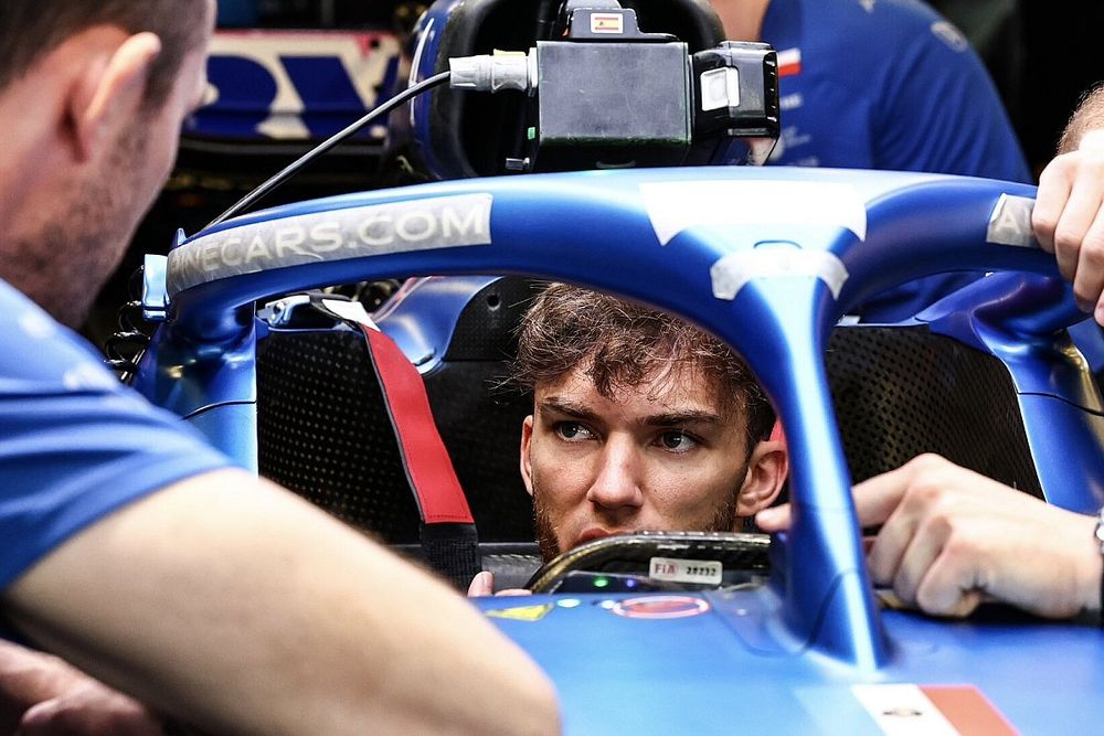 Pierre Gasly, en su estreno con Alpine