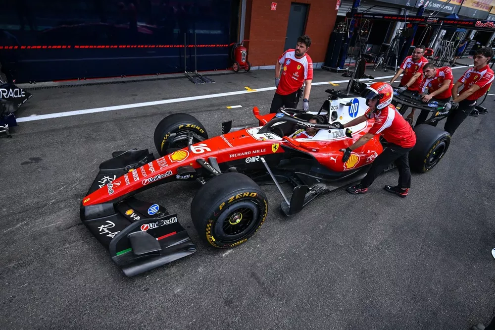 Detalle t&eacute;cnico del Ferrari
