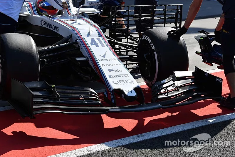 Williams FW41, detalle de aler&oacute;n delantero 2019
