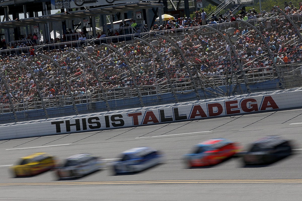 NASCAR Cup Talladega qualifying results Bell on pole
