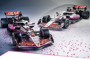 ハースF1、春の鈴鹿に”桜”をモチーフにした特別カラーリングのマシンで