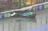 V&iacute;deo: &iexcl;Alonso sufre un fuerte accidente por la lluvia en Brasil!