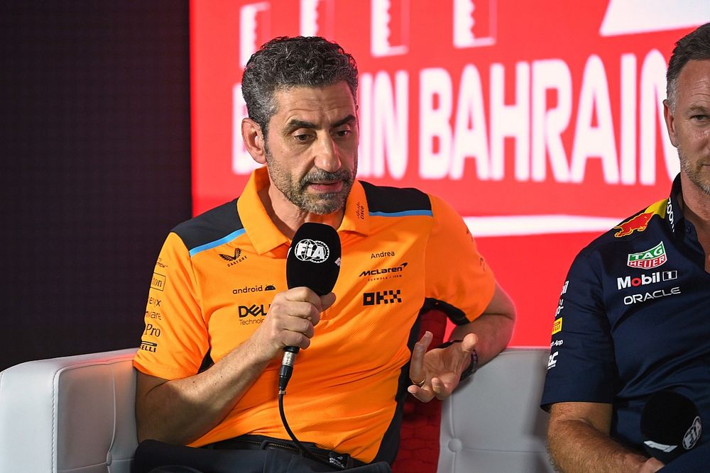 Andrea Stella, Team Principal, McLaren, in a Press Conference