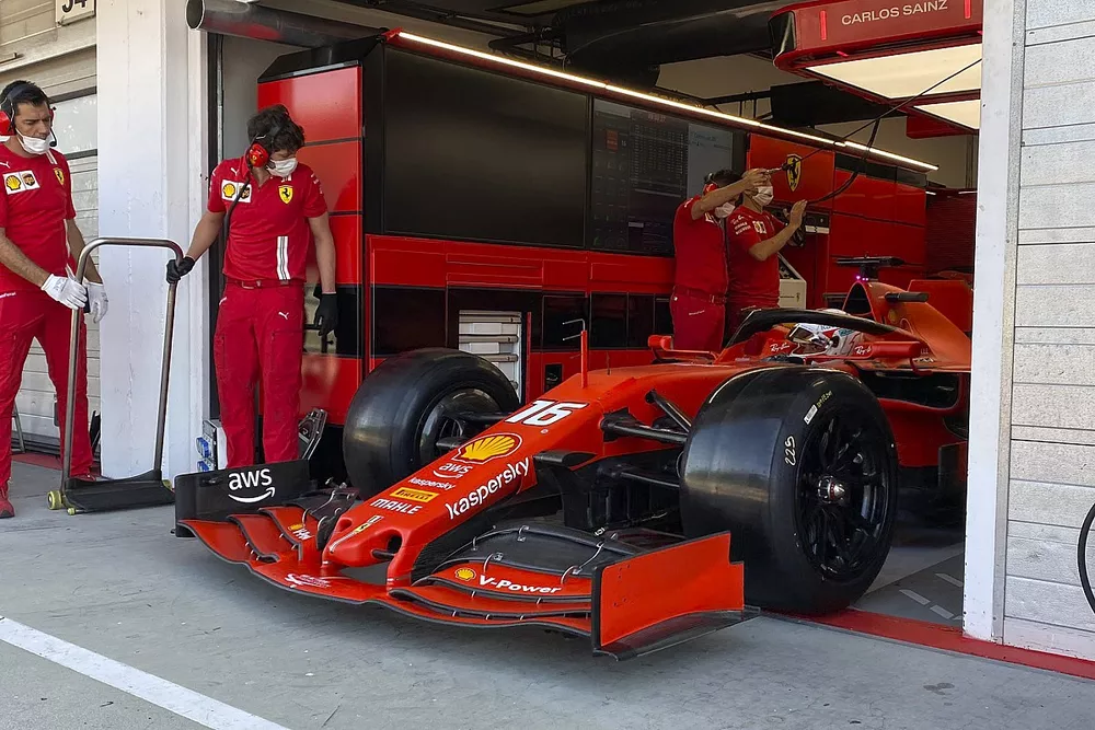 Charles Leclerc, Ferrari, Pirelli testing Hungaroring