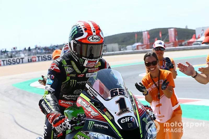 Le vainqueur Jonathan Rea, Kawasaki Racing