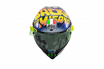 Rossi présente son casque : "Back to Misano"