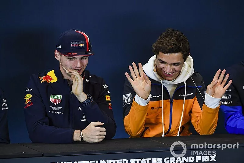 Press conference, Max Verstappen, Red Bull Racing and Lando Norris, McLaren 