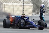 Incendio en el Williams fundi&oacute; la suspensi&oacute;n en el test en Bahr&eacute;in