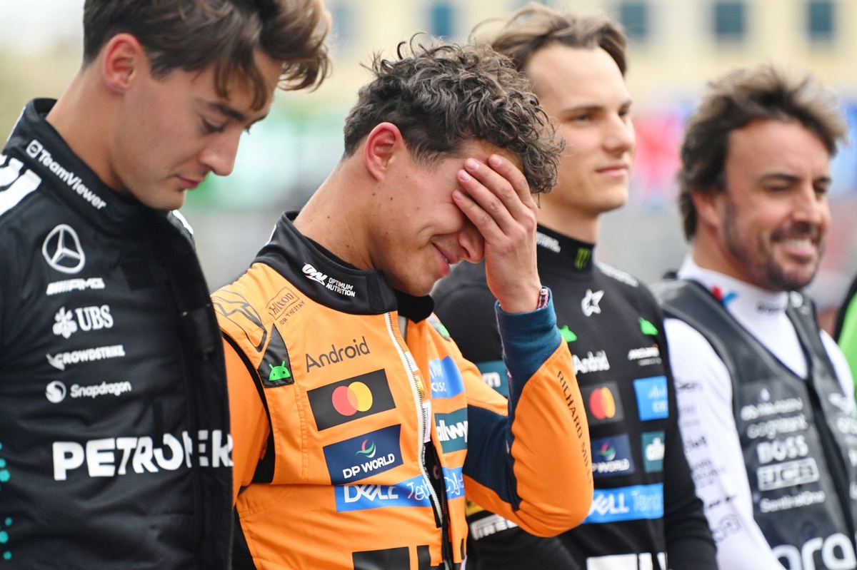 Why F1 drivers struggled to hold back laughter during the Azerbaijan national anthem