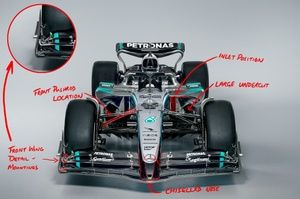 F1 Tech: Mercedes kiest met W16 voor radicale aerodynamische richting