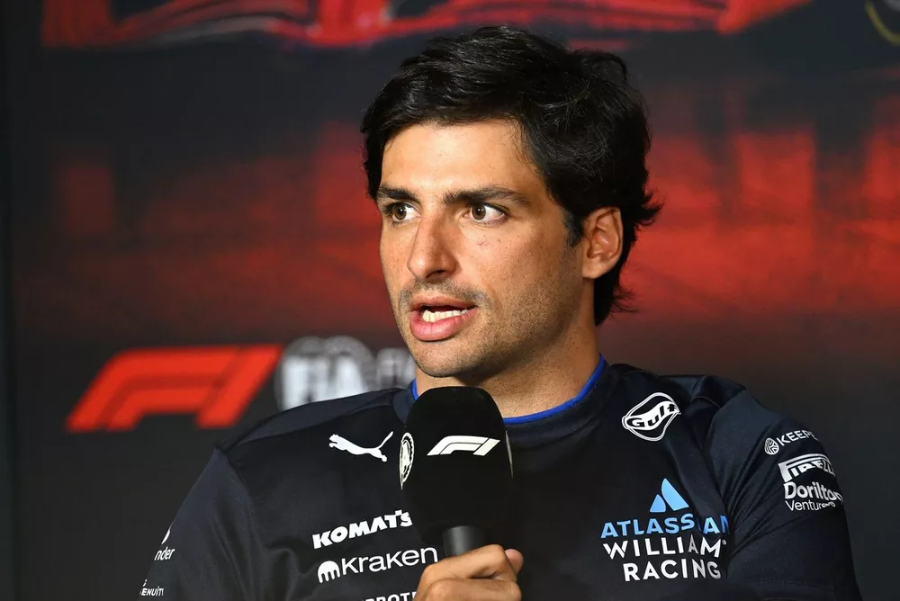 Carlos Sainz, Williams at the Press Conference