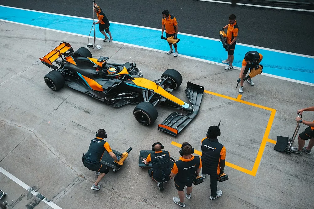 Test all'Hungaroring di Alex Palou, McLaren