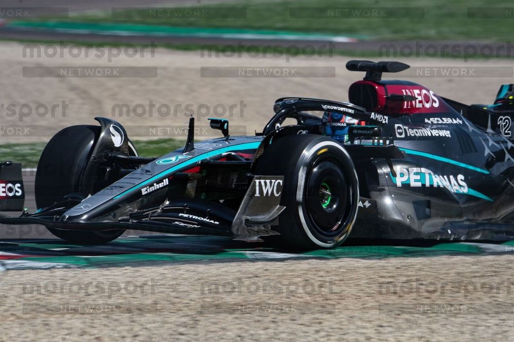 Andrea Kimi Antonelli, Mercedes, en Imola 