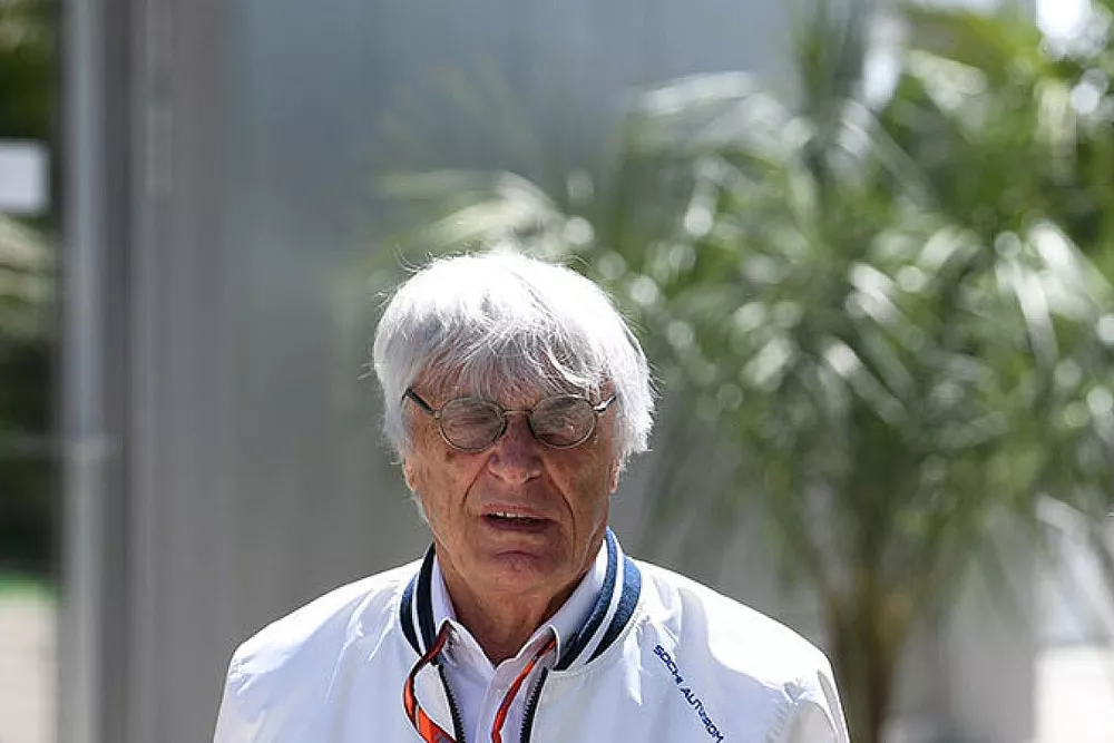 Bernie Ecclestone, zijn vrouw Fabiana Ecclestone
