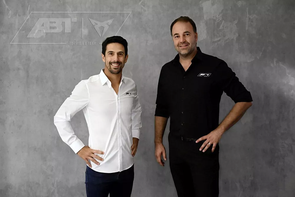 Lucas di Grassi, ABT Cupra Racing, Thomas Biermaier, Abt CEO and team principal