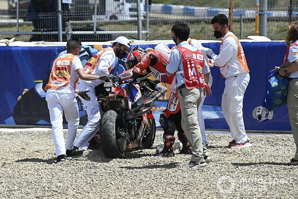 Crash of Tito Rabat, Pramac Racing