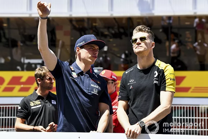 Max Verstappen, Red Bull Racing,  Nico Hulkenberg, Renault F1 Team