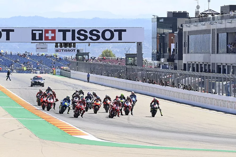 Francesco Bagnaia, Ducati Team leads at the start