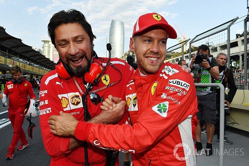 Polesitter Sebastian Vettel, Ferrari