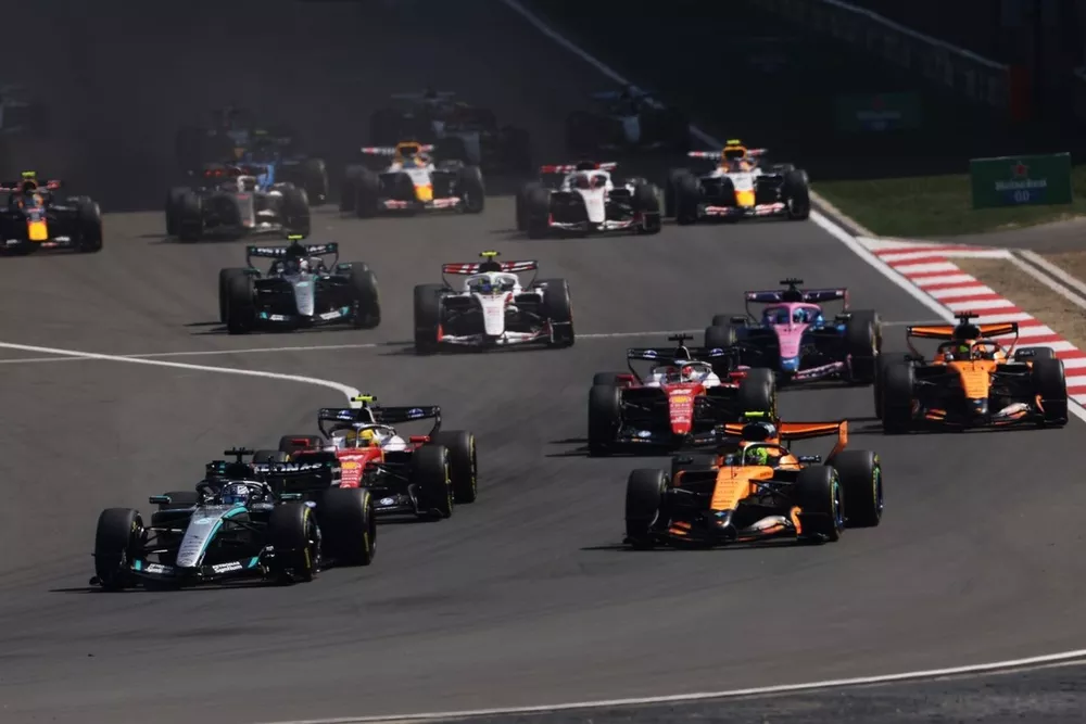 Lewis Hamilton, Ferrari, George Russell, Mercedes, Lando Norris, McLaren