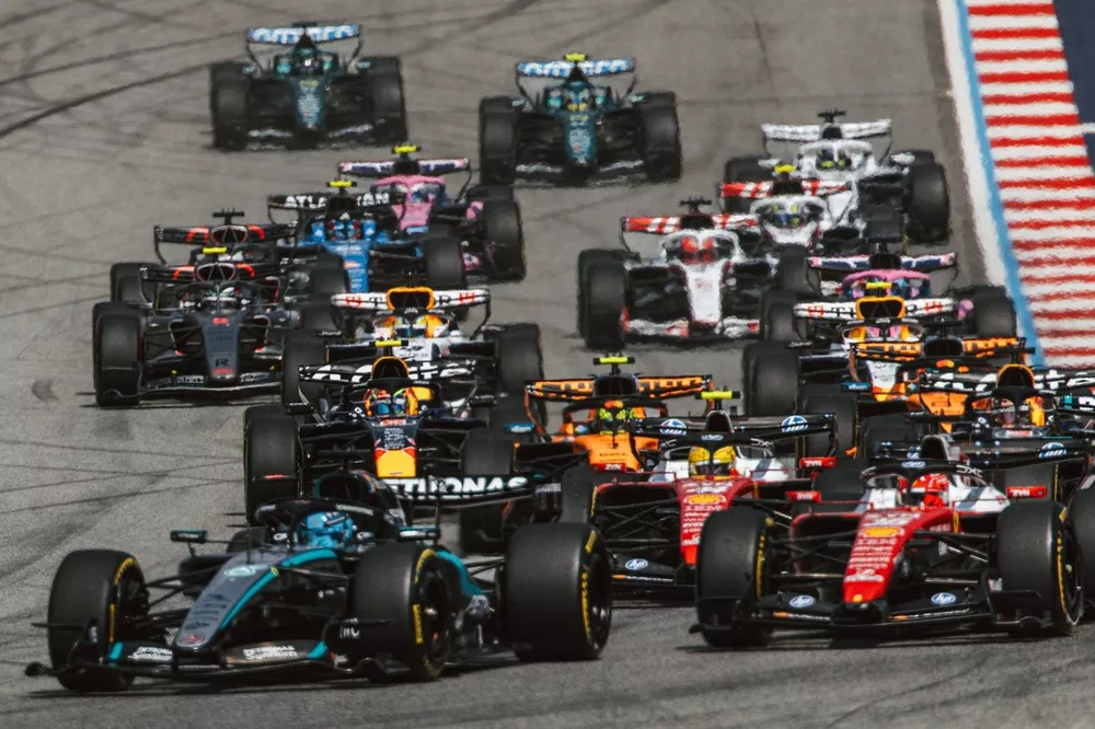 La partenza del GP d'Austria