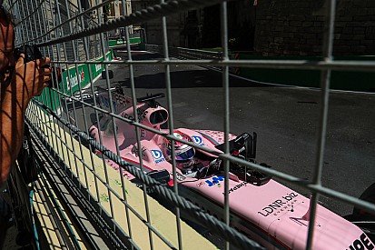 Perez wants Baku crash kerb changed overnight